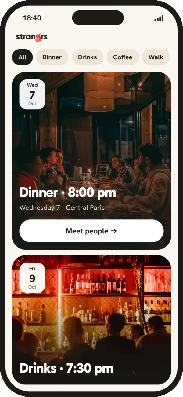 One tap to meet people